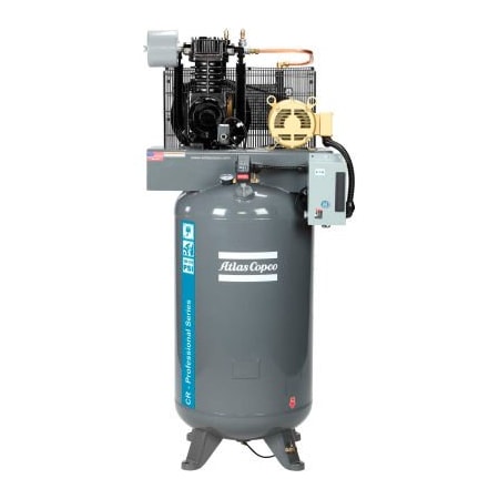 Atlas Copco Atlas Copco CR7.5-TS-80GV-230V 3PH-PS 7.5HP Two-Stage Vertical Compressor - 175 PSI - 230 Volts 2020040007